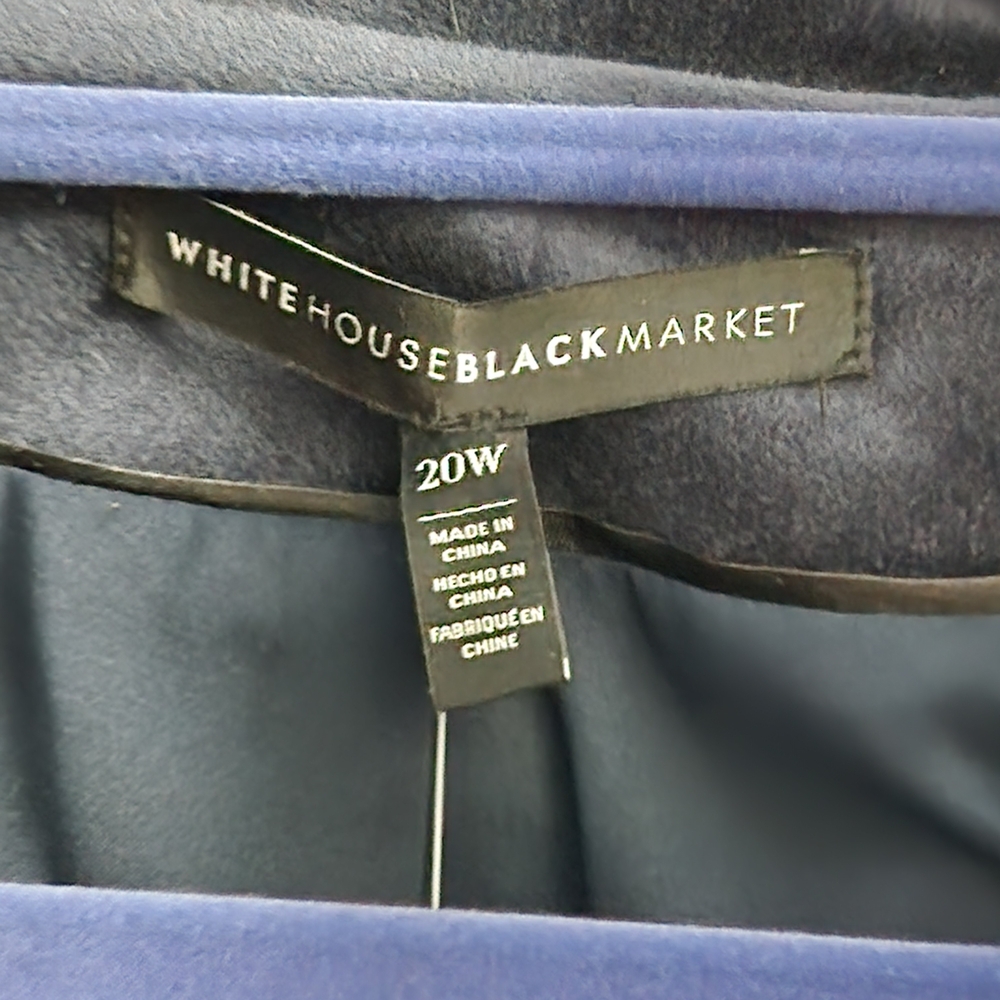 Talbots Officer Blue Velvet Blazer with satin accents NWT - Picture 4 of 11